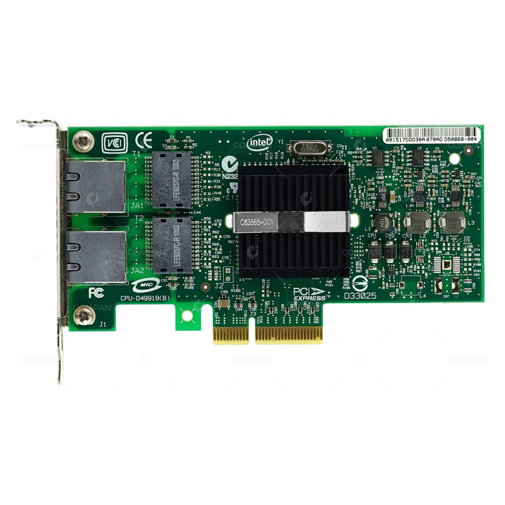D50869-009 INTEL PRO/1000 PT DUAL PORT NETWORK ADAPTER PCIE